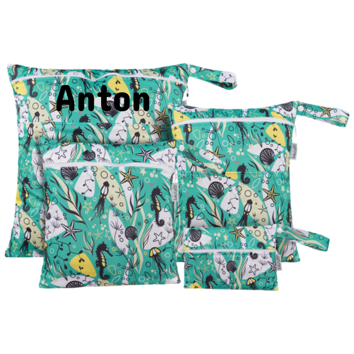 Seepferdchen / grün - 4er Set