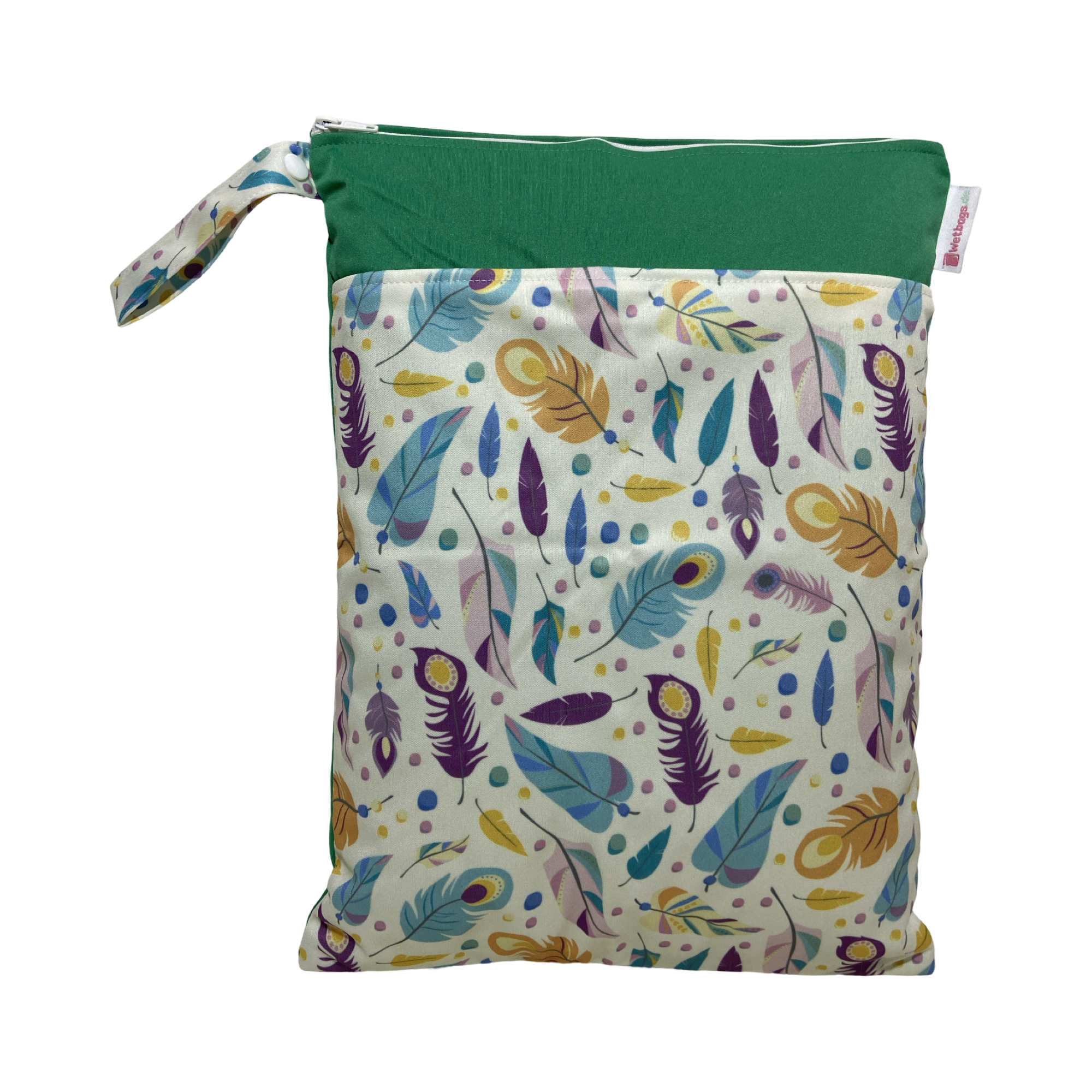 Federn / grün - 30x40cm