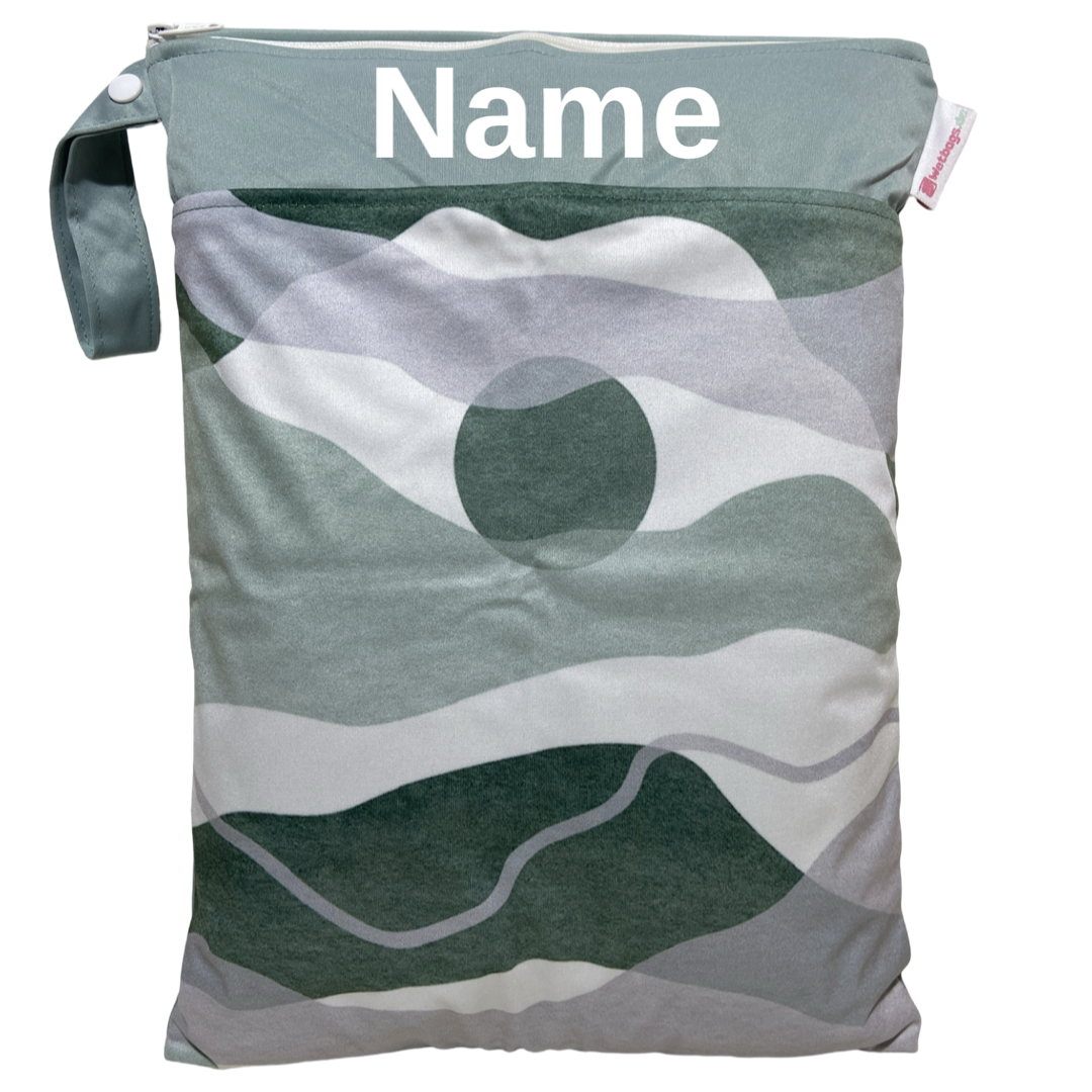 Sonnenuntergang / mint - 30x40cm