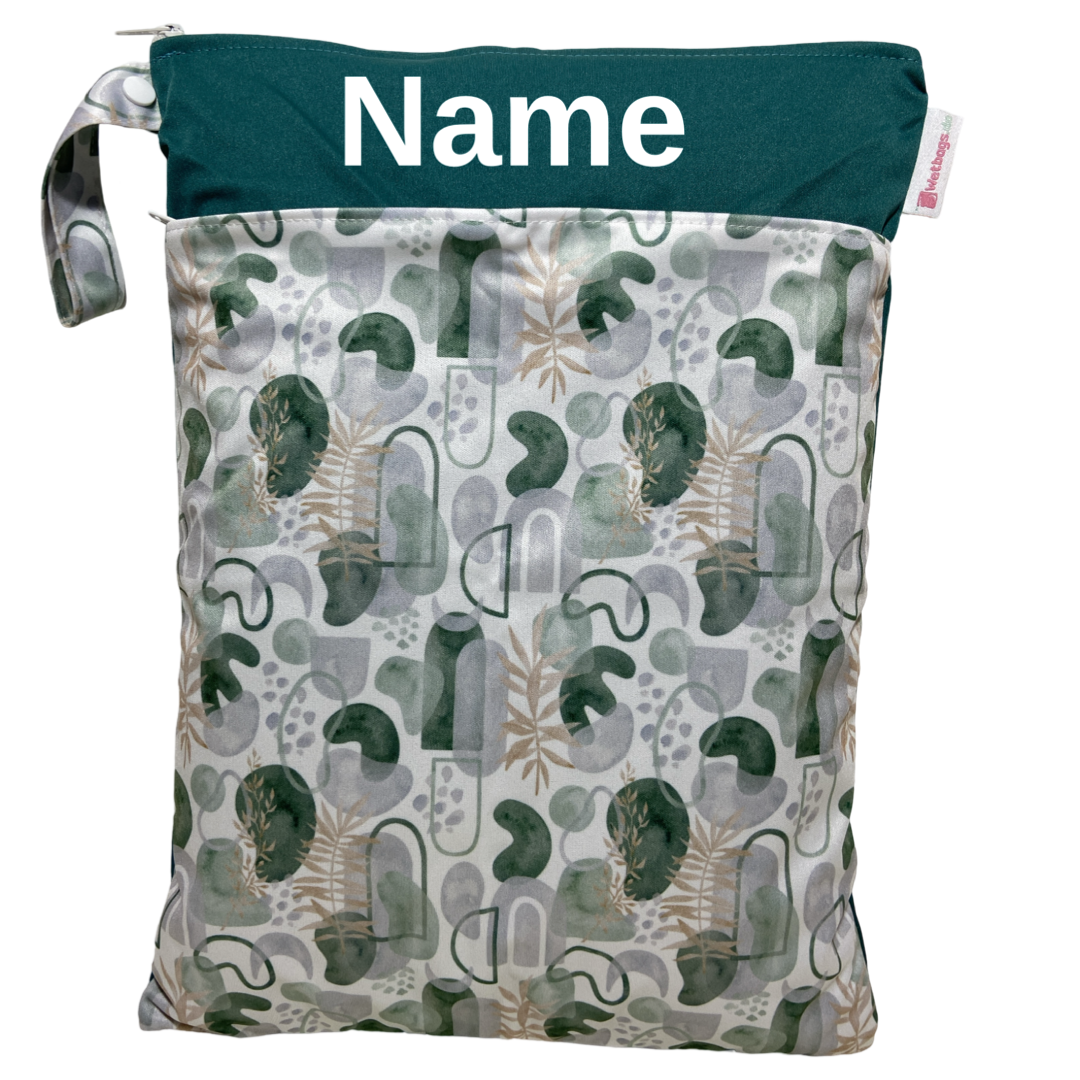 Blätter  / dunkelgrün - 30x40cm