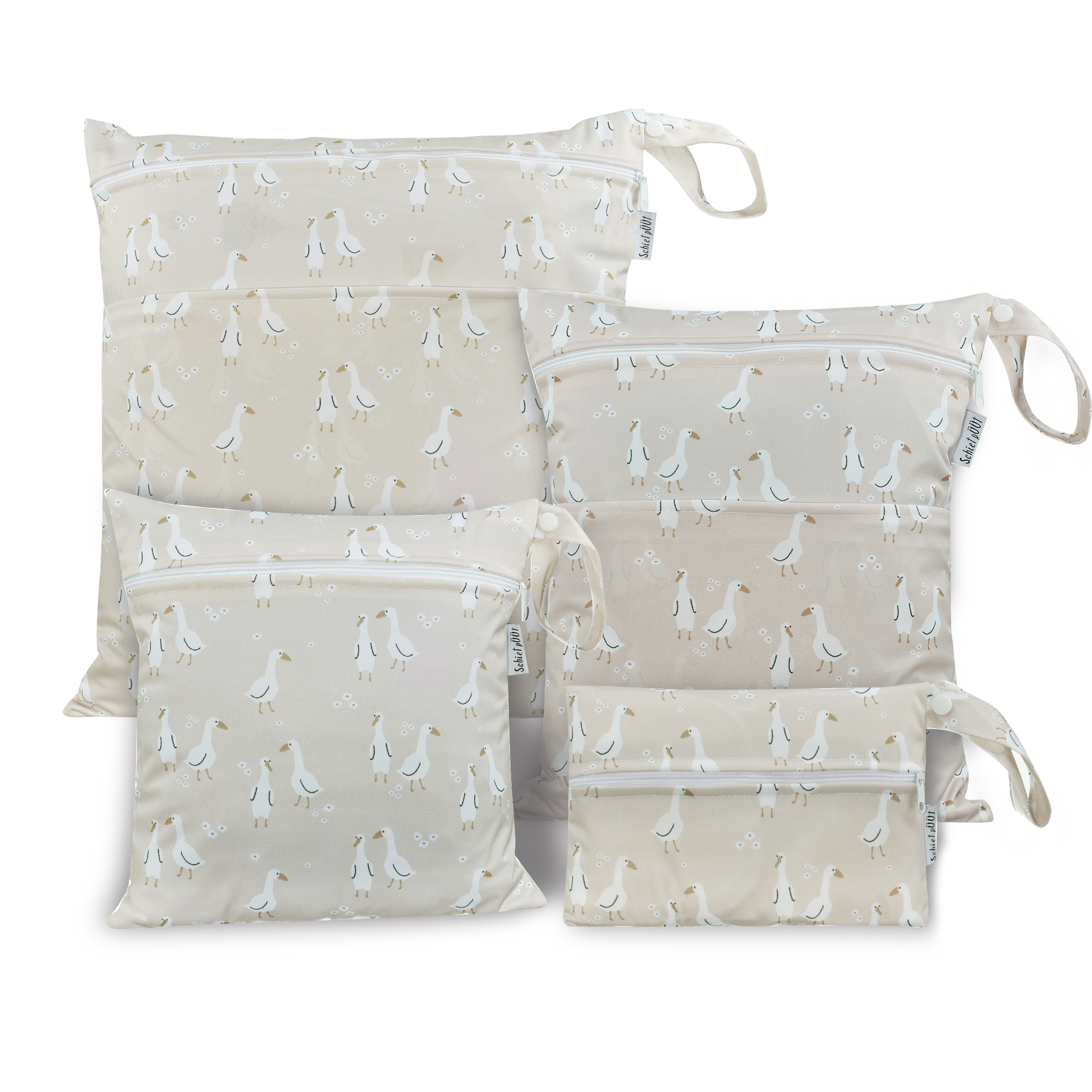 Gänse / beige - 4er Set
