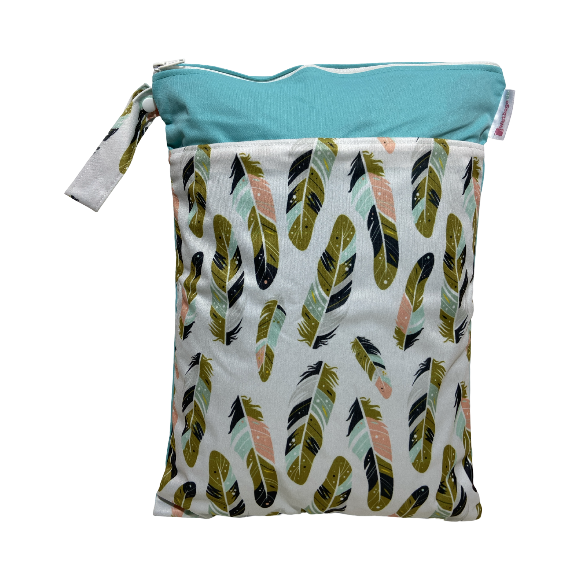 Federn / türkis - 30x40cm