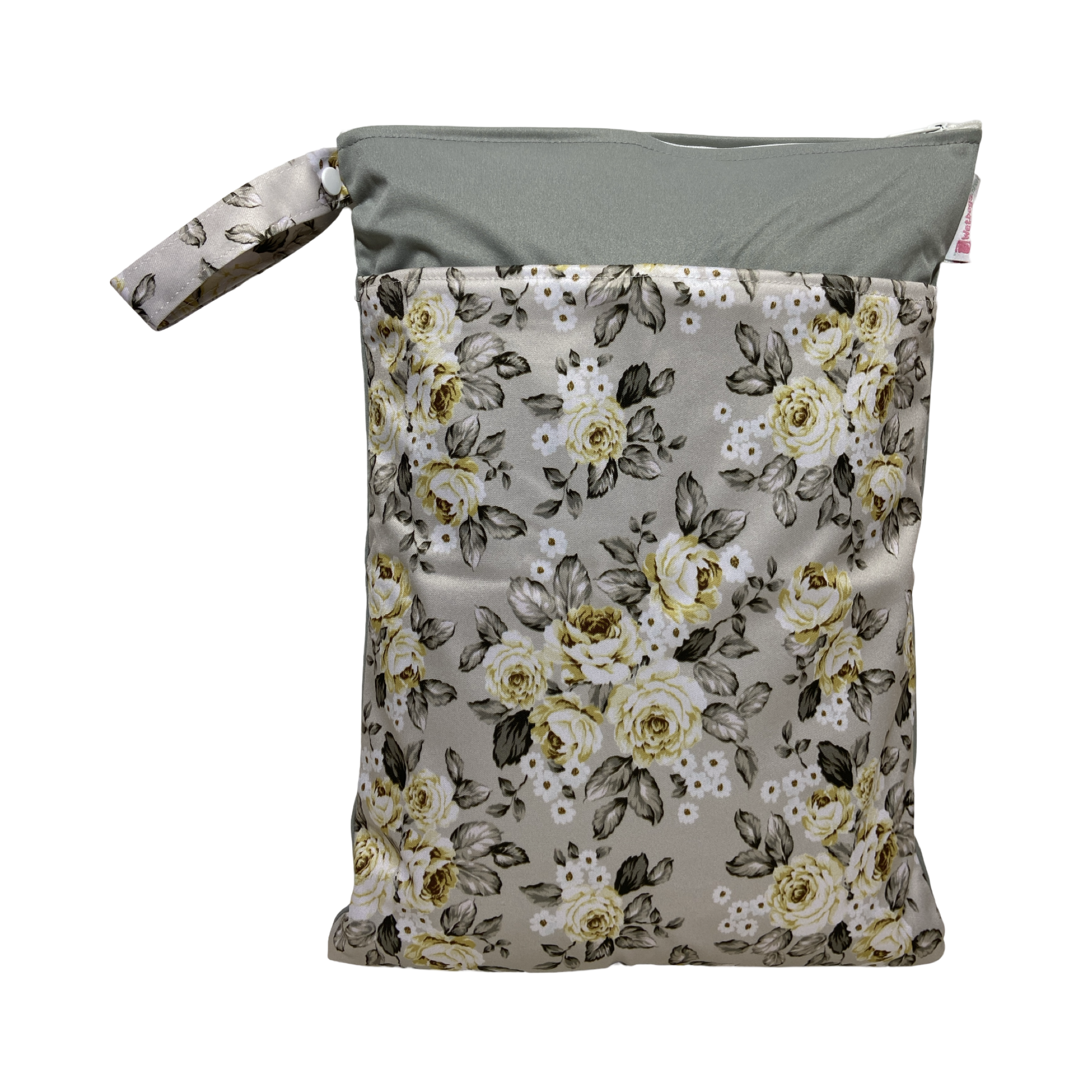 gelbe Rose / grau - 30x40cm