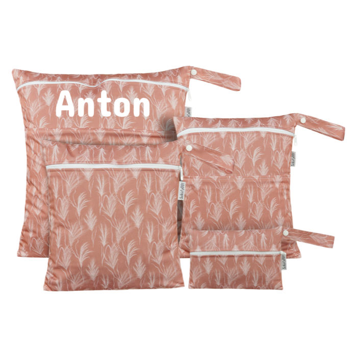 Gräser / rosa- 4er Set