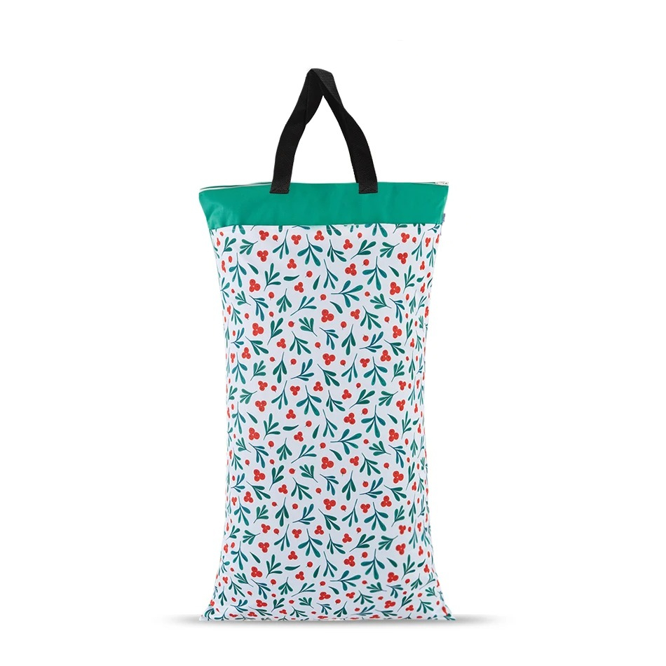 Beeren  / hellgrün - 40x70cm