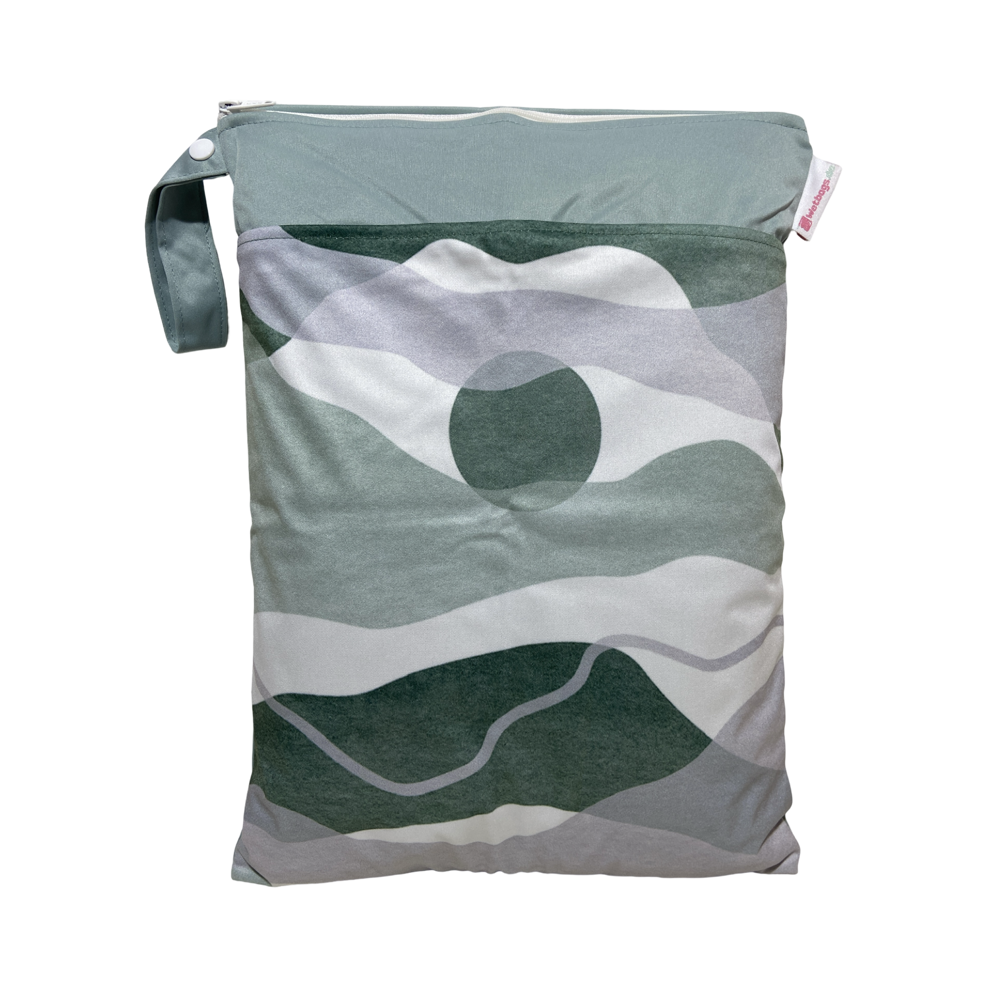 Sonnenuntergang / mint - 30x40cm