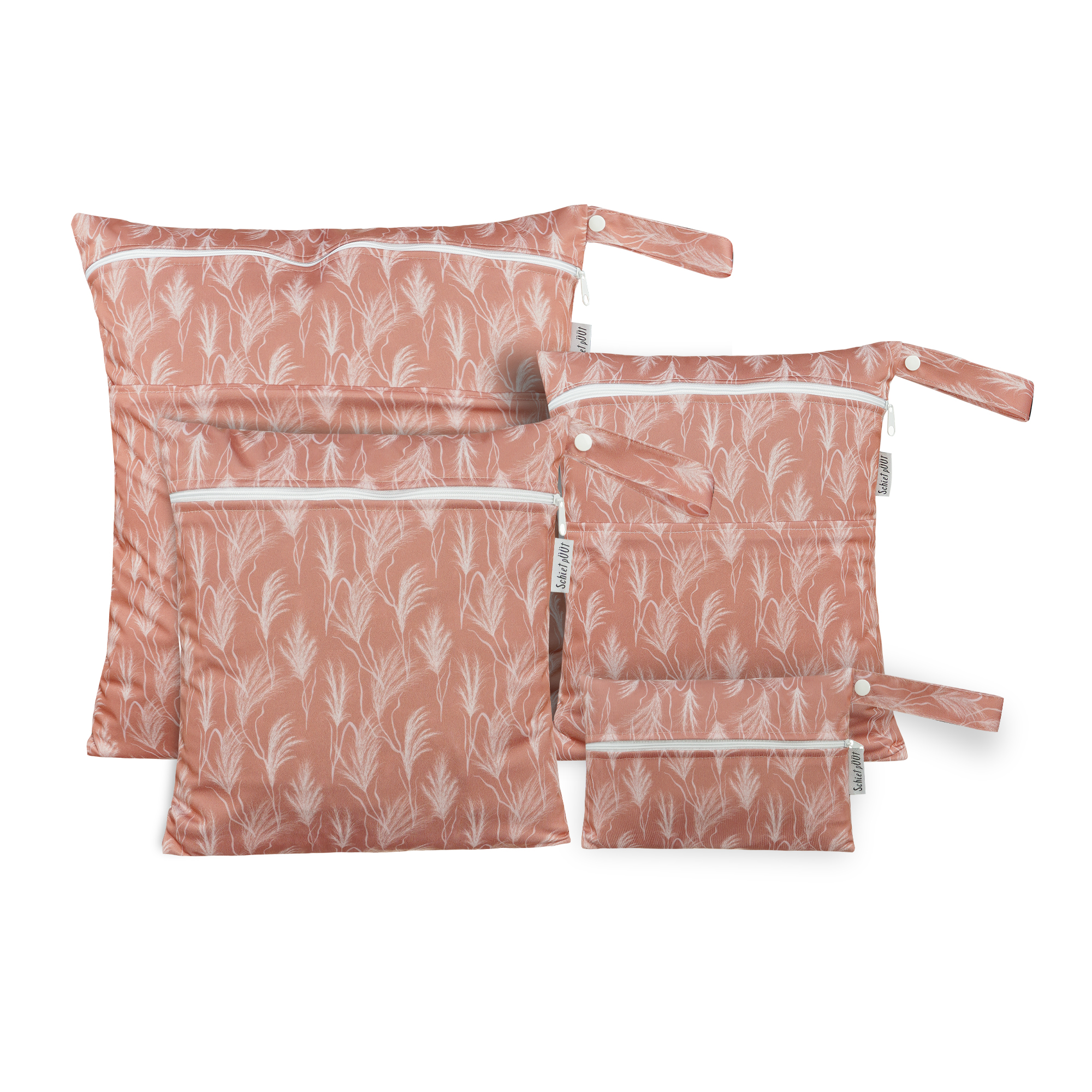 Gräser / rosa- 4er Set